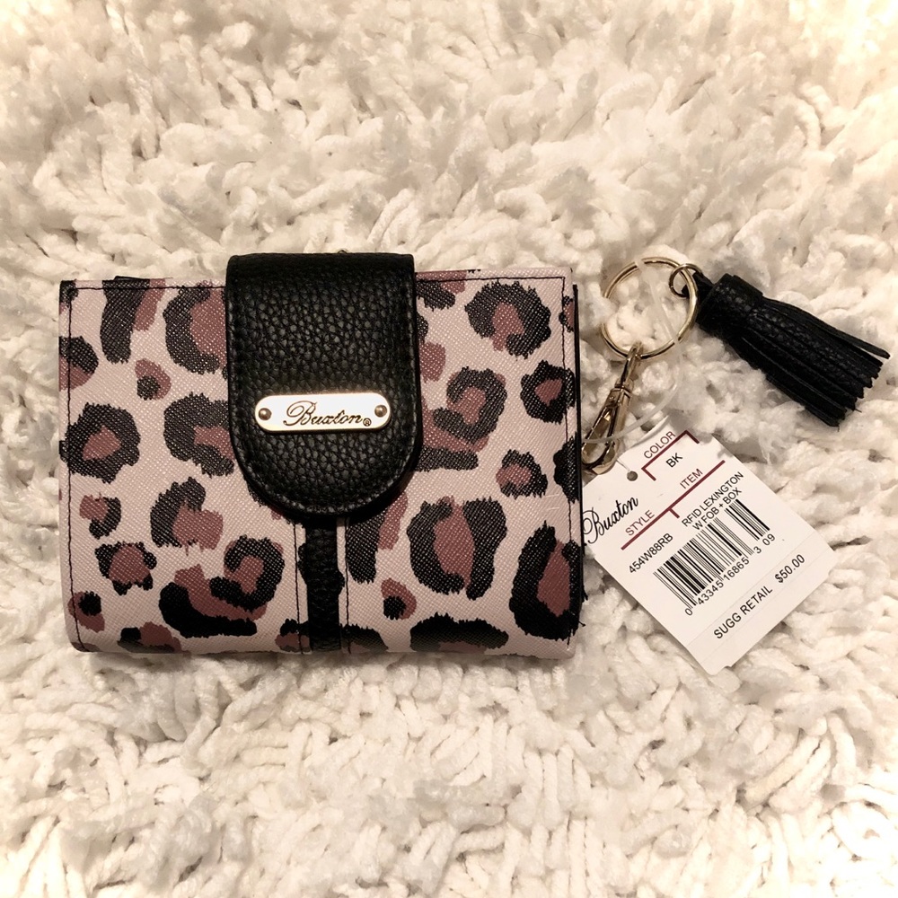 Buxton wallet leopard / cheetah print